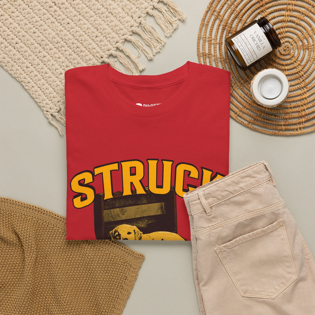"Struck Golden" Golden Retriever Shirt - Retro Vintage Dog Dad & Mom Graphic Tee