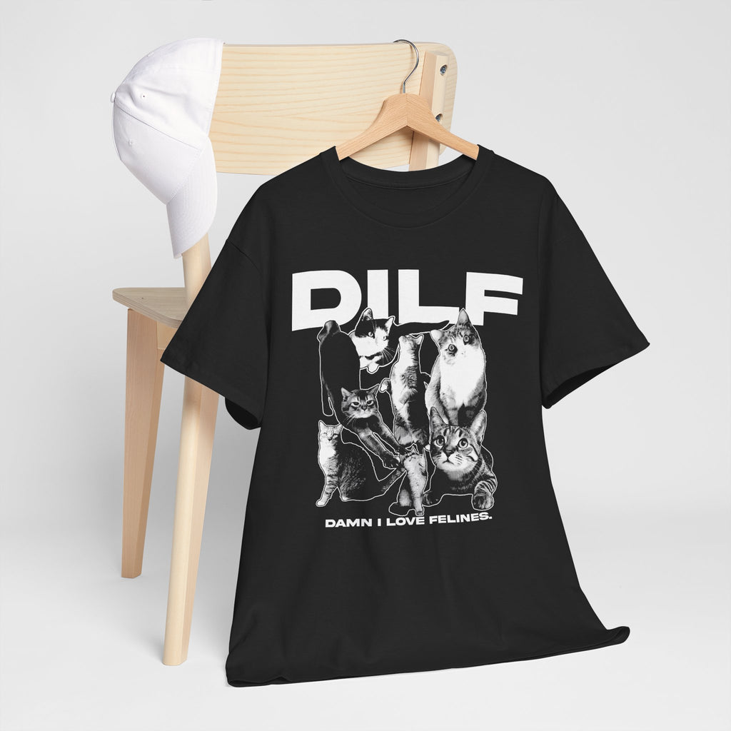 "Damn I Love Felines" Funny Cat Shirt - 90s Bootleg Streetwear Graphic Tee